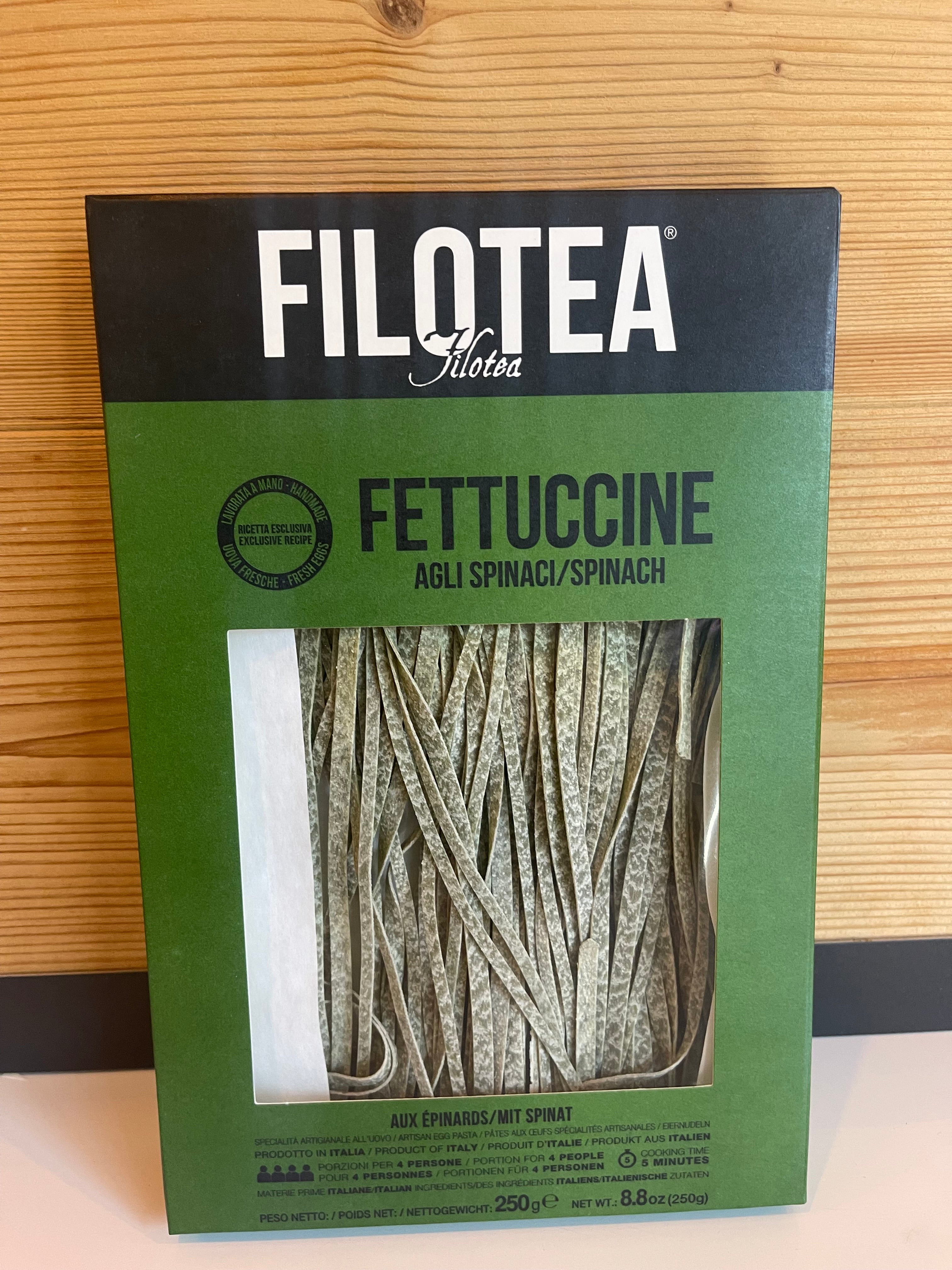 Fettucine aux épinards, Filotea