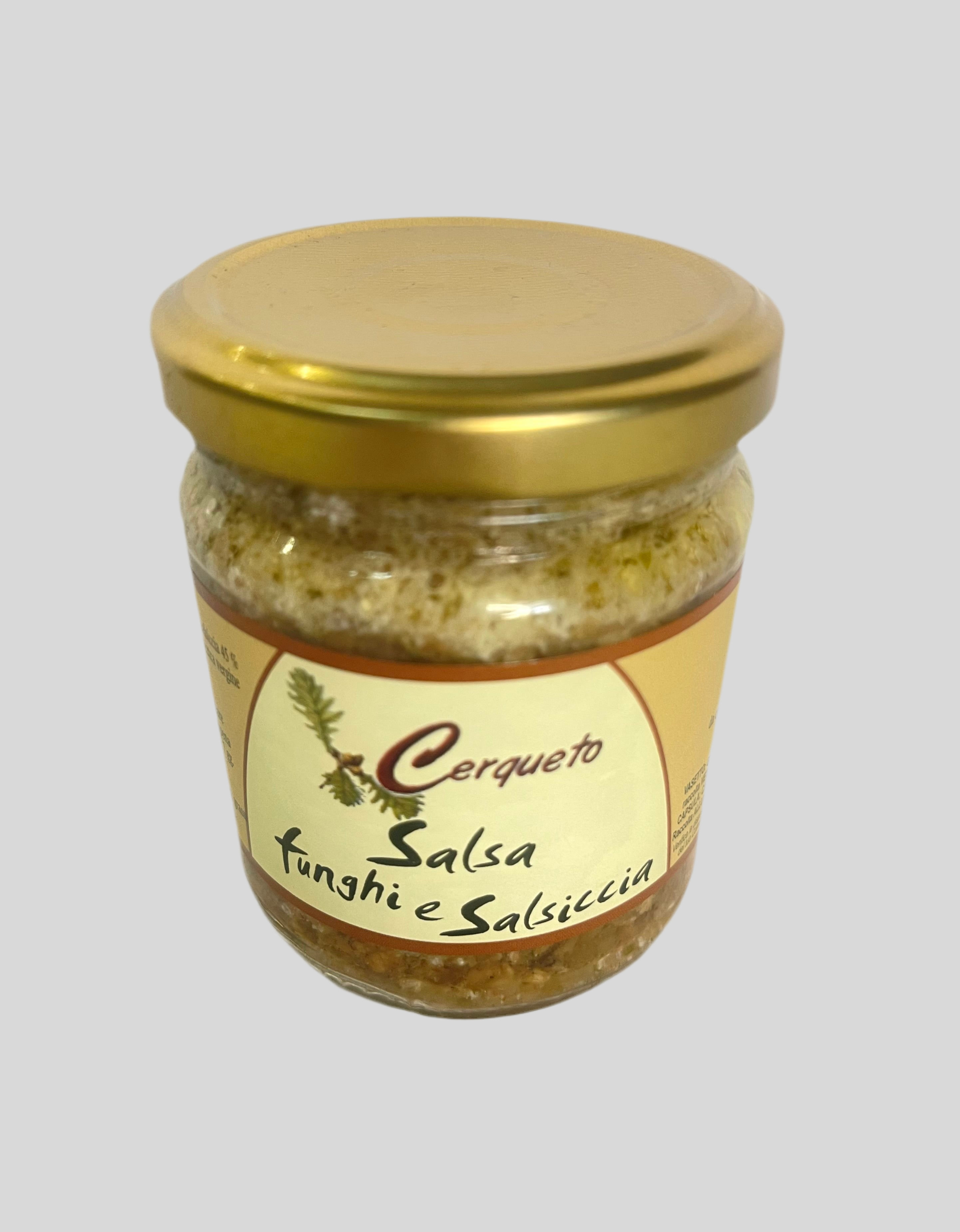 Salsa Funghi e Salsiccia  Cerqueto 180 g