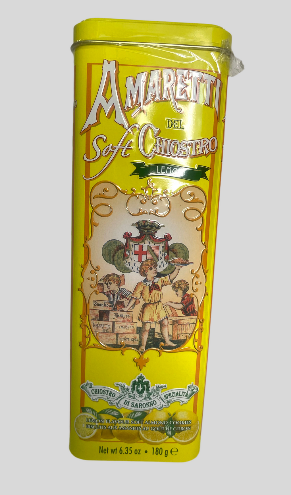 Amaretti Soft au citron Del Chiostro Boîte métal collector 180g
