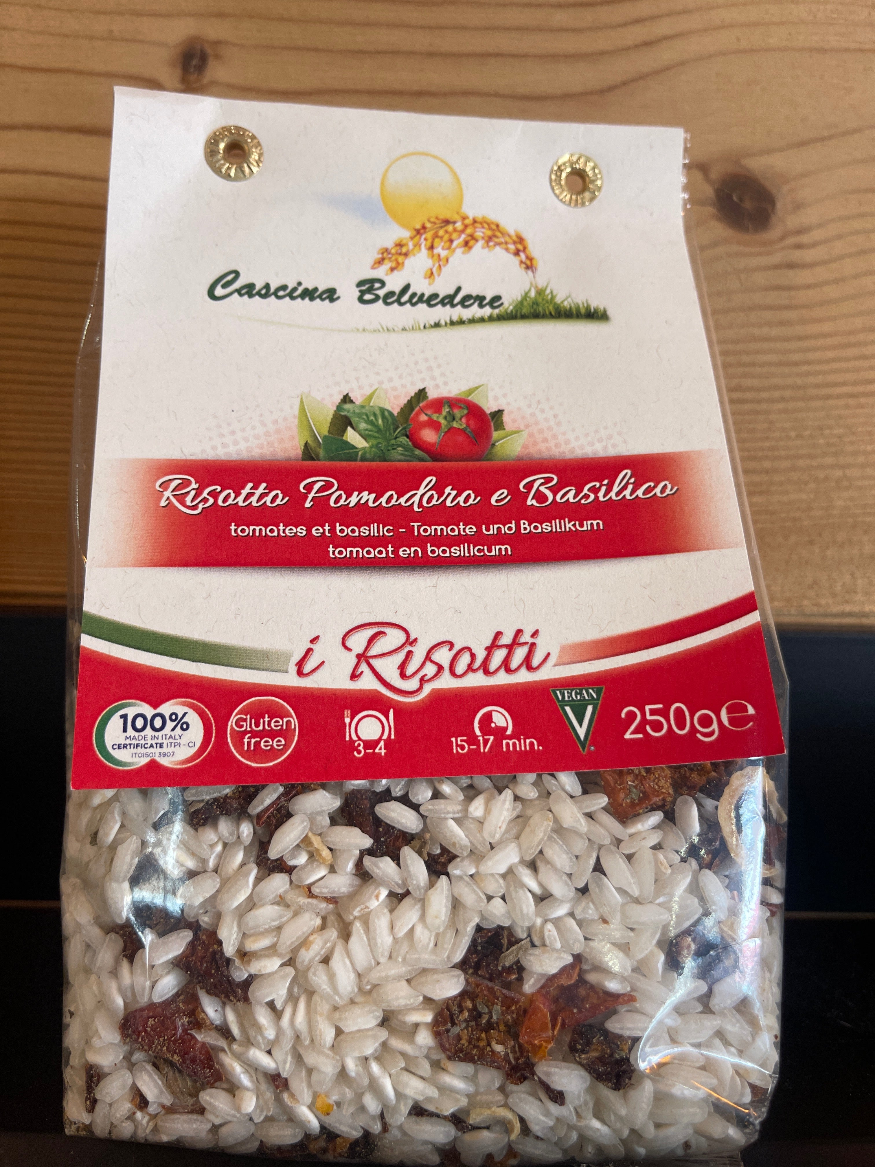 Risotto tomates et Basilic, Cascina Belvedere