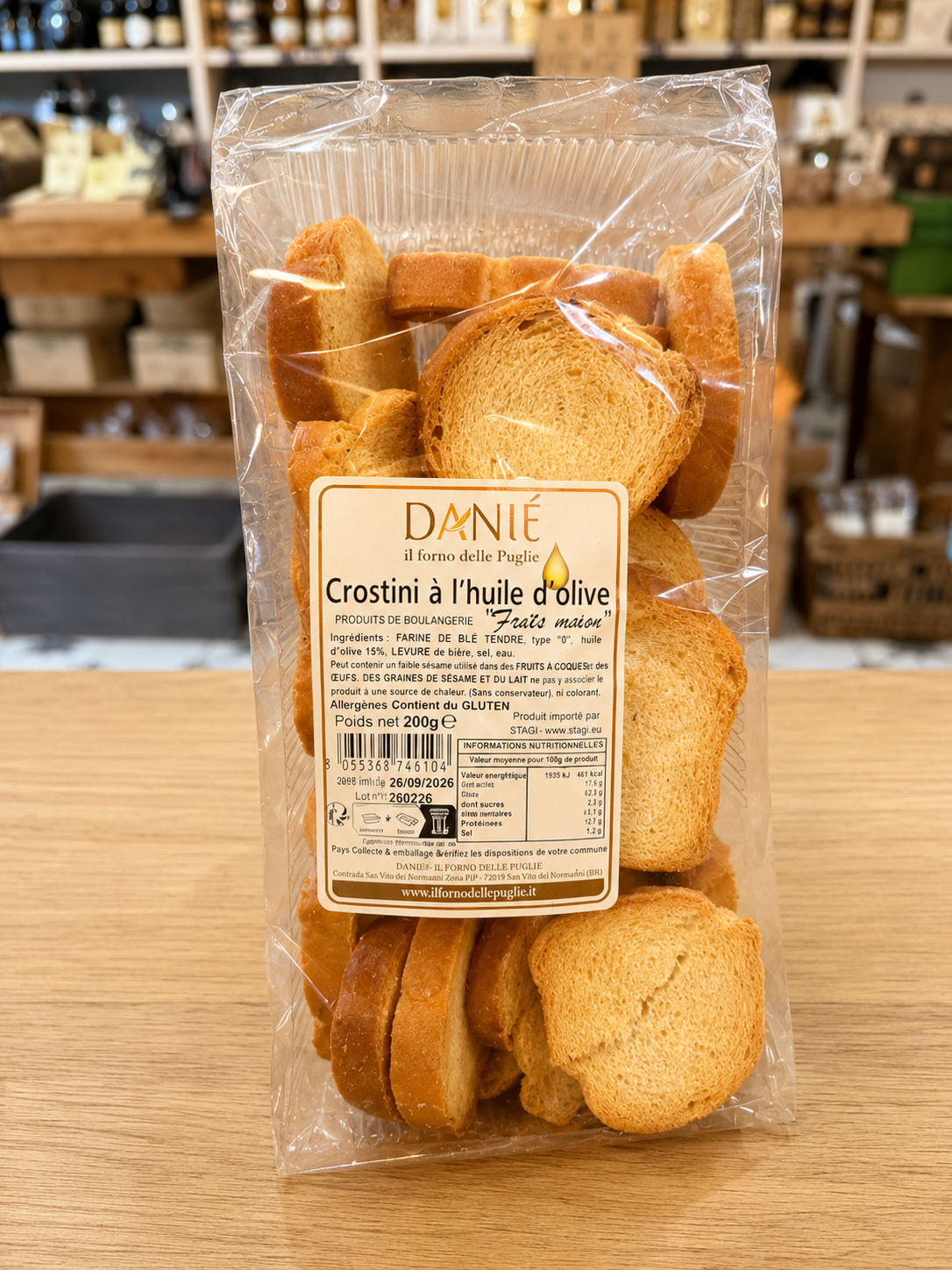 Crostini à l’huile d’olive Danié 200 g