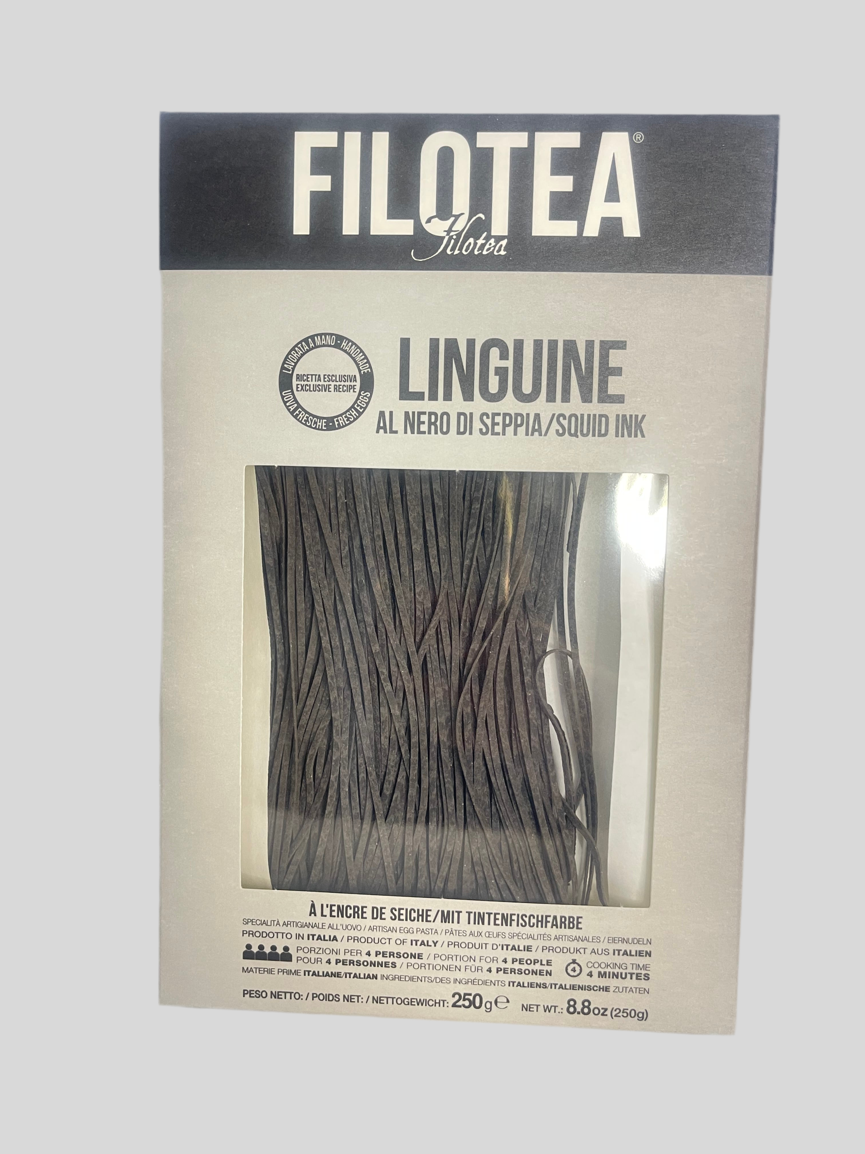 Fettucine à l'encre de seiche Filotea 250gr