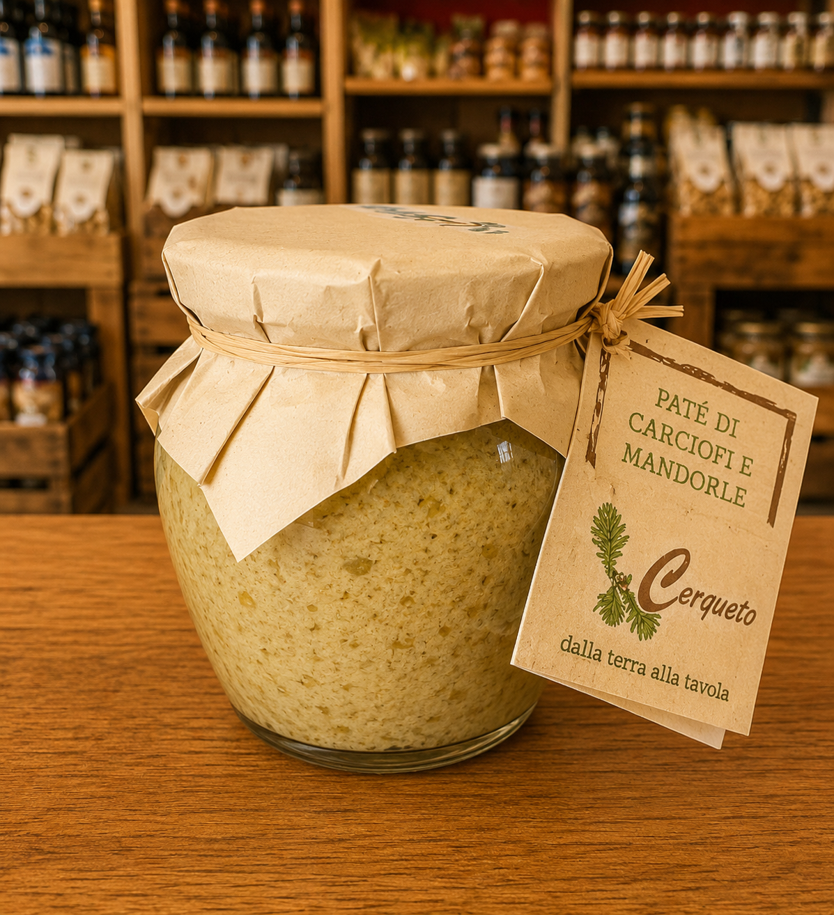 Crème d'artichaut et amande, Cerqueto