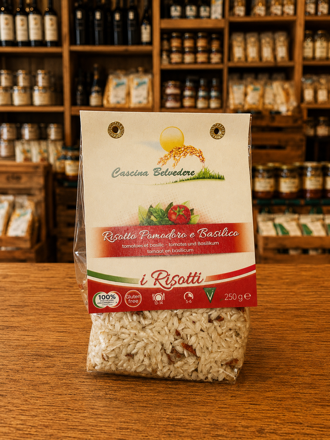 Risotto tomates et Basilic, Cascina Belvedere