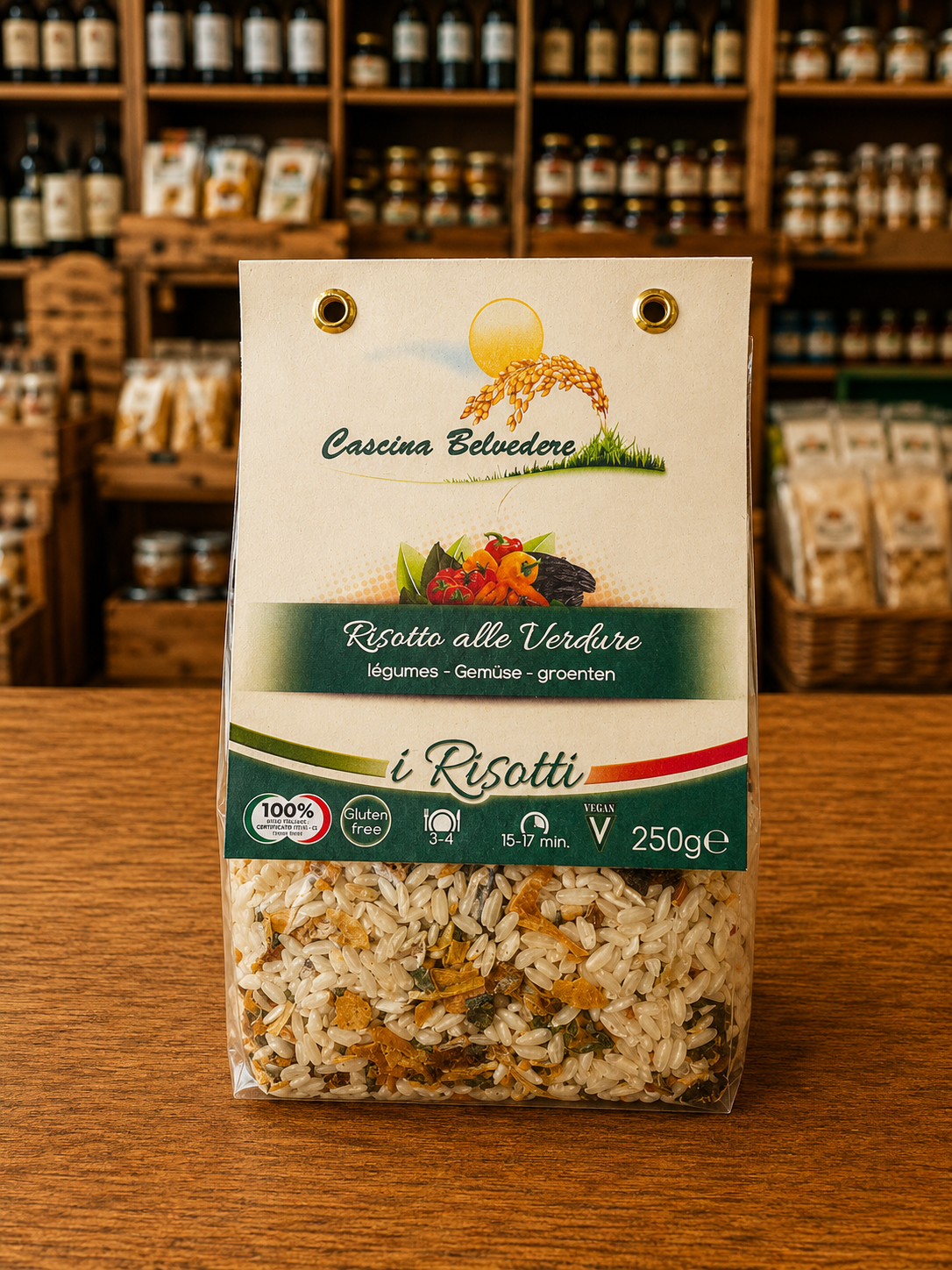 Risotto aux légumes, Cascina Belvedere