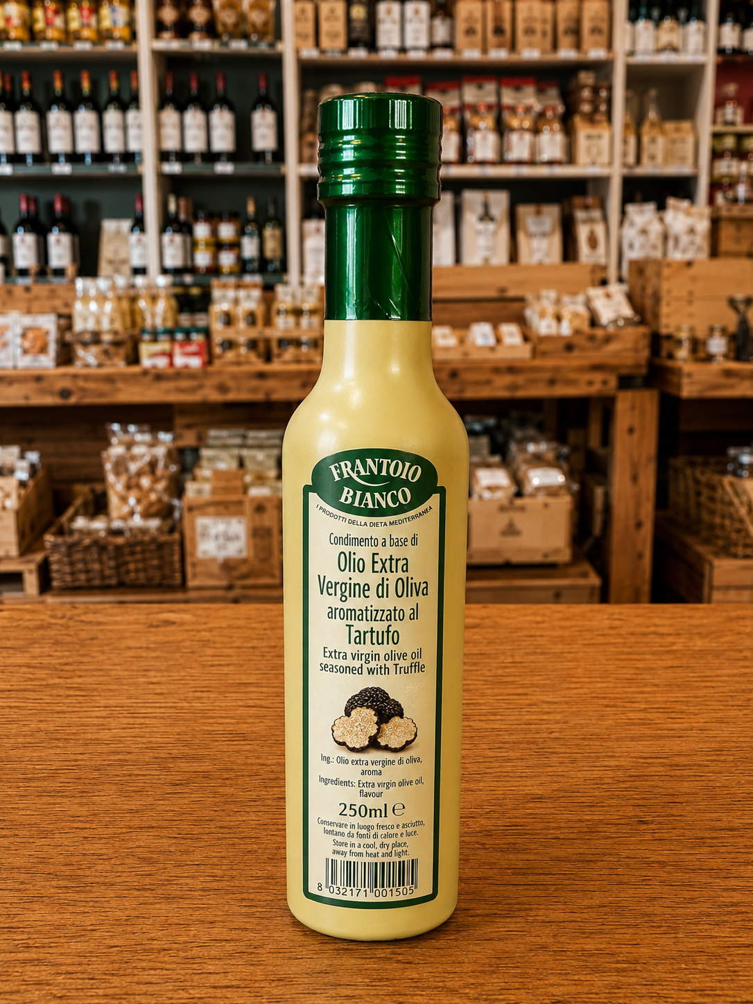 Huile d’olive aromatisée à la truffe, Frantoio Bianco