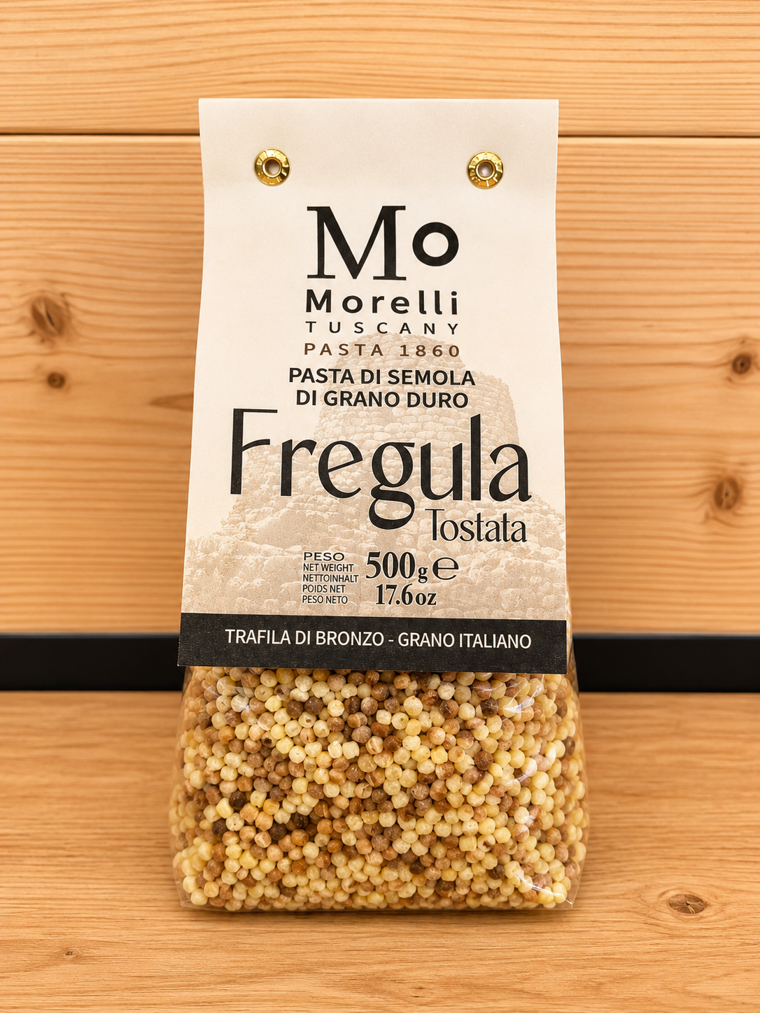 Perles de pâtes grillées de blé dur Morelli 500 g