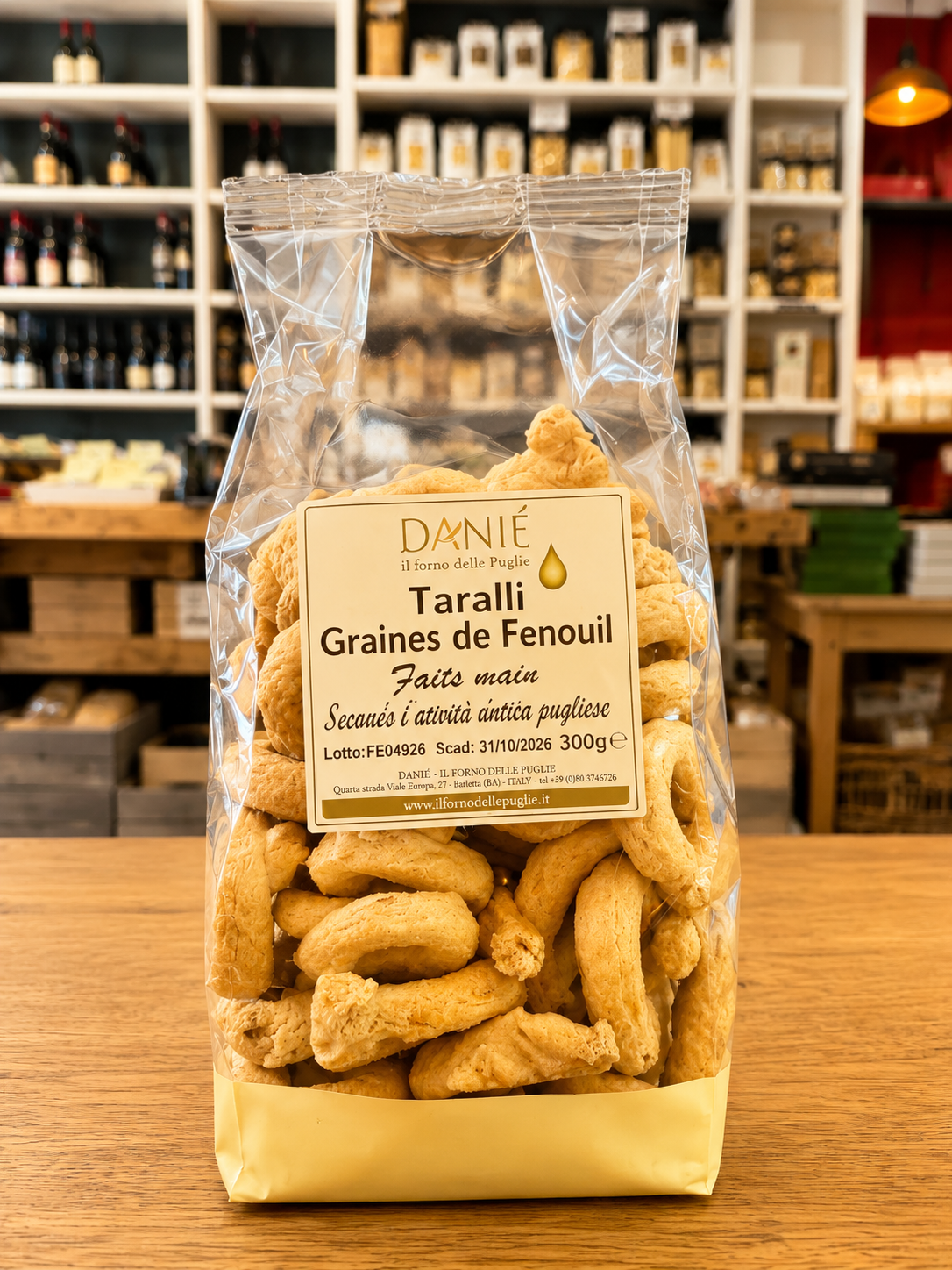 Taralli aux graines de fenouil Danié 300g
