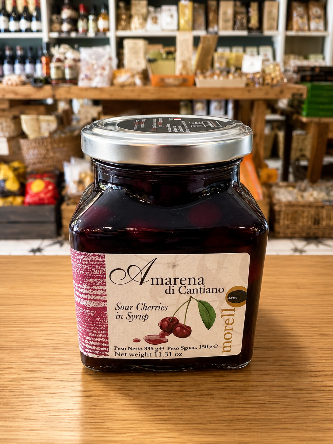 Amarena au sirop, Morelli, 335 g