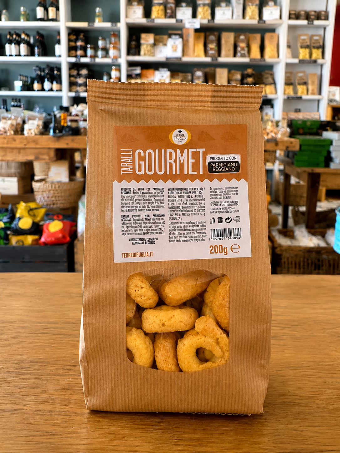 Taralli gourmet au Parmigiano Reggiano, Terre di Puglia, 200 G