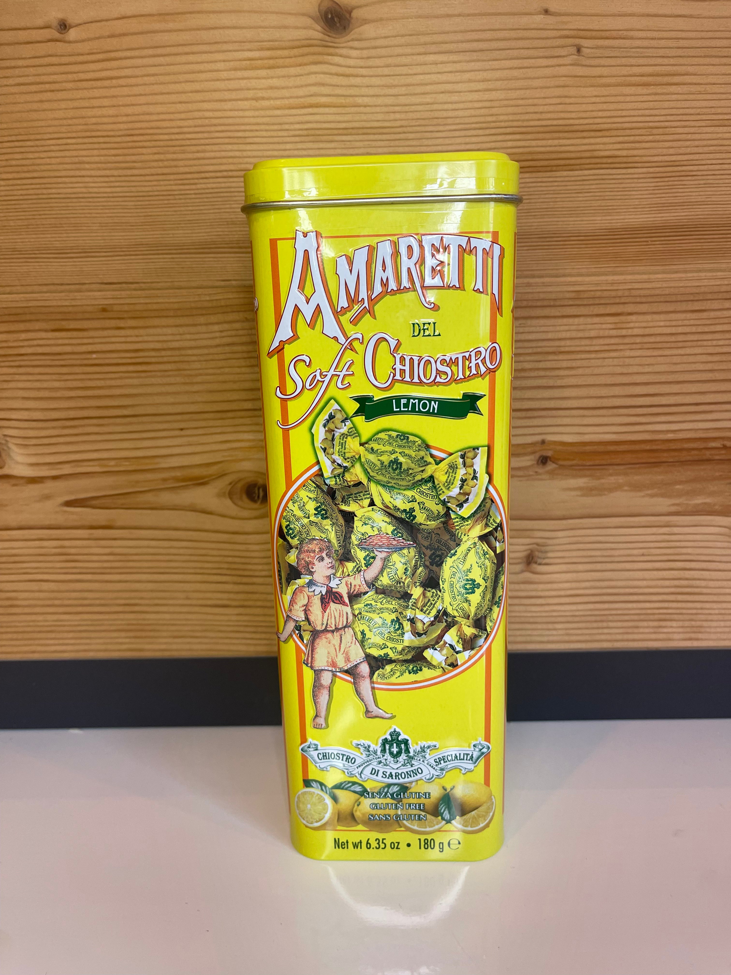 Amaretti moelleux au citron, boîte métal collector, Del Chiostro