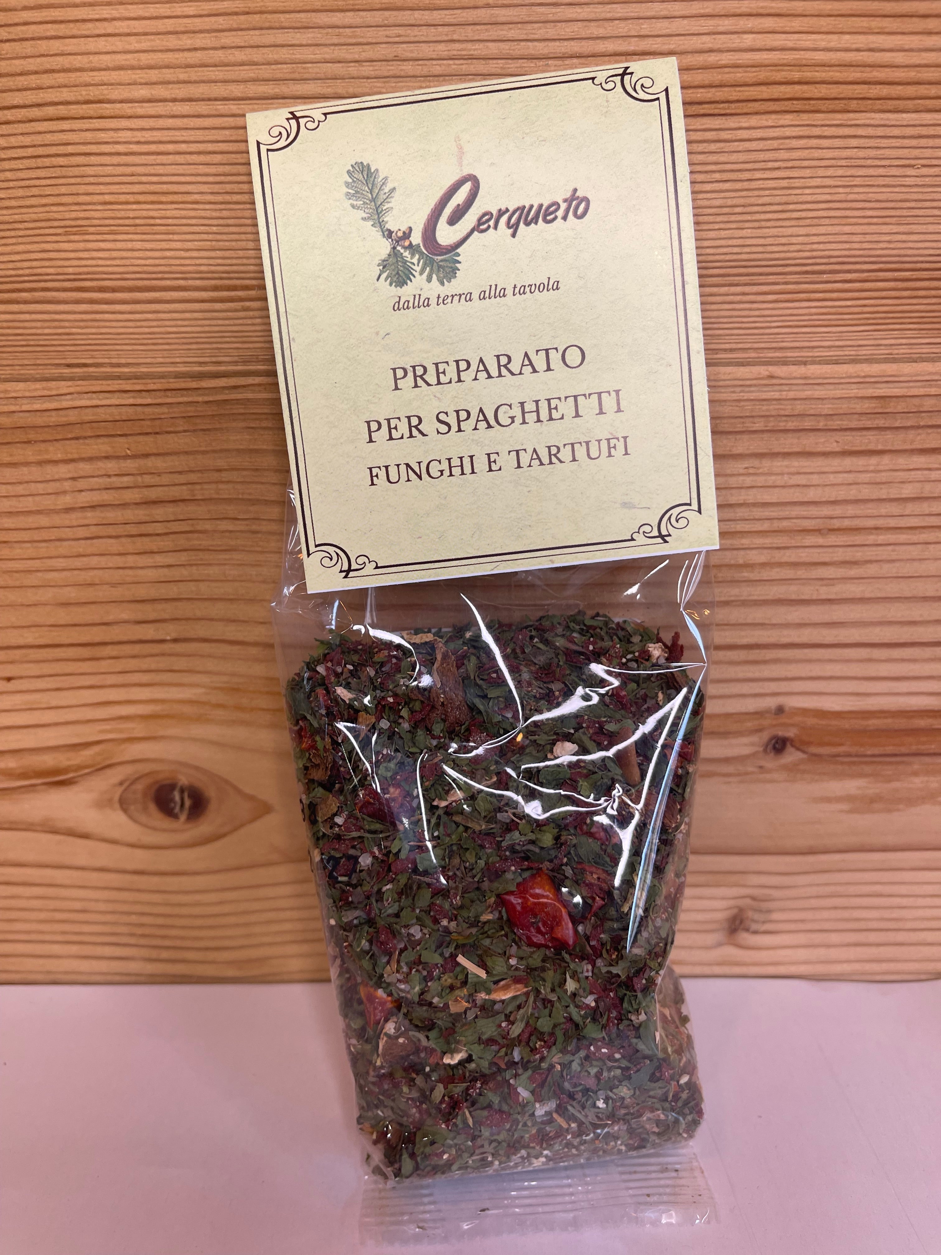 Préparation pour spaghetti aux cèpes et à la truffe, Cerqueto