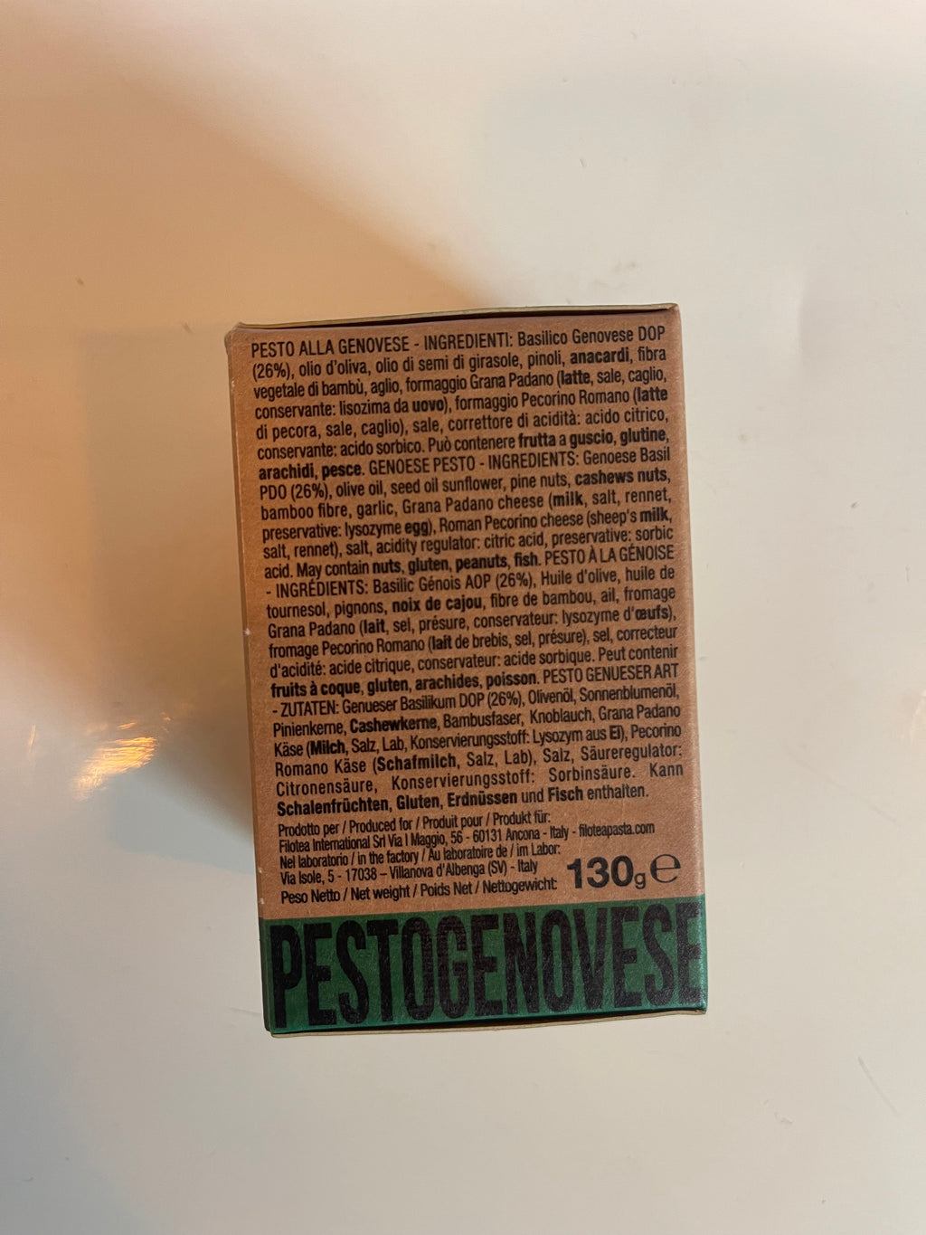 Pesto de basilic, Filotea