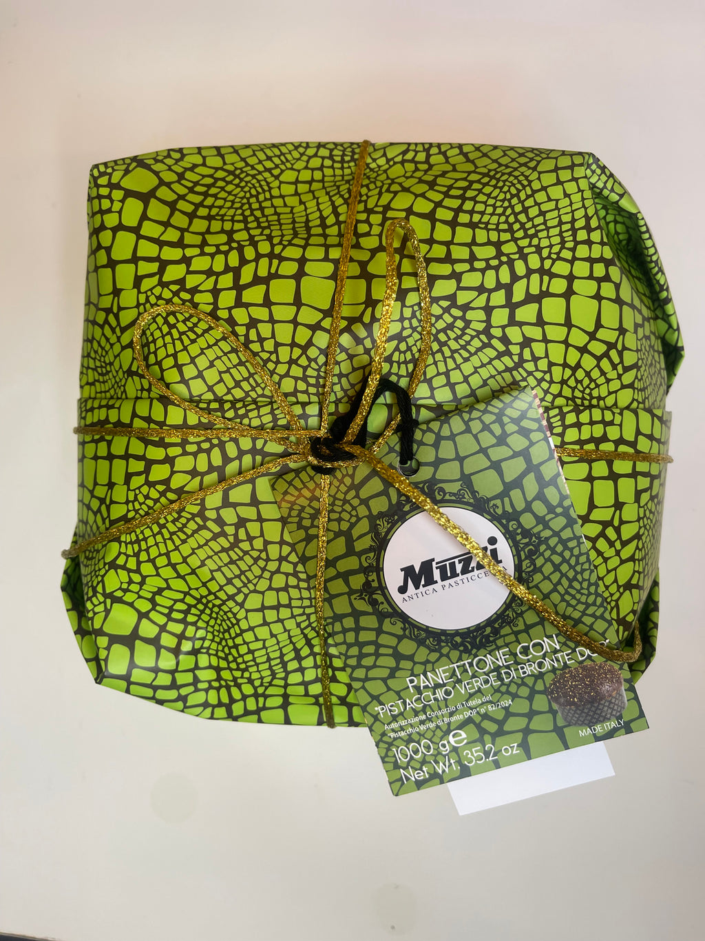 Panettone pistache, Muzzi, 1kg